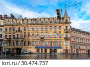 Доходный дом А. А. Кушелева. Санкт-Петербург (2016 год). Редакционное фото, фотограф Александр Щепин / Фотобанк Лори