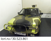 Автомобиль Москвич 234221 пикап (полноприводная версия) 2000 года выпуска на выставке старых и редких автомобилей (2018 год). Редакционное фото, фотограф Сергей Рыбин / Фотобанк Лори