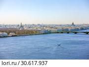 Исторический центр Петербурга с воздуха. Вид с аэролифта. Санкт-Петербург (2019 год). Стоковое фото, фотограф Сергей Афанасьев / Фотобанк Лори