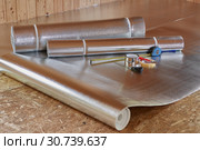 Floor heating installation. Стоковое фото, фотограф Мельников Дмитрий / Фотобанк Лори