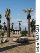 Ruins of ancient city of Hierapolis. Pamukkale. Turkey. (2015 год). Стоковое фото, фотограф Анна Иноземцева / Фотобанк Лори