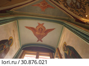 Ангел. Фреска рядом с окном (2018 год). Редакционное фото, фотограф Анна Георгиевна Кузнецова / Фотобанк Лори