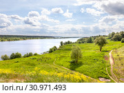 Окрестности села Городня. Река Волга. Стоковое фото, фотограф Parmenov Pavel / Фотобанк Лори