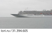 Japanese Passenger Cruise Liner Asuka II sailing in Pacific Ocean (2019 год). Редакционное видео, видеограф А. А. Пирагис / Фотобанк Лори