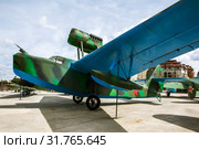 Морской ближний разведчик МБР-2-М-34 образца 1936. На открытой площадке музея военной техники «Боевая слава Урала». Верхняя Пышма. Свердловская область (2019 год). Редакционное фото, фотограф Сергей Афанасьев / Фотобанк Лори