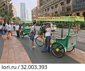 Rickshaws in Macau (2017 год). Редакционное фото, фотограф Александр Подшивалов / Фотобанк Лори