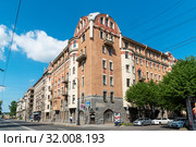 Каменноостровский проспект. Доходный дом К. В.  Маркова. Санкт-Петербург (2019 год). Редакционное фото, фотограф Александр Щепин / Фотобанк Лори
