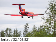 Krasavia Yakovlev Yak-42D (2019 год). Редакционное фото, фотограф Art Konovalov / Фотобанк Лори
