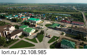 Татарстан. Село Черемшан. Вид с воздуха. Tatarstan. The Village Of Cheremshan. Aerial view. Стоковое фото, фотограф Евгений Романов / Фотобанк Лори