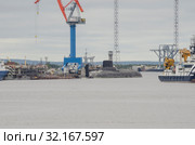 Судостроительный завод "Севмаш". Россия, Северодвинск (2019 год). Редакционное фото, фотограф Яковлев Сергей / Фотобанк Лори