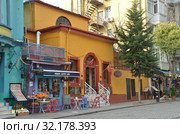 Maya's corner cafe. Стамбул, Турция (2018 год). Редакционное фото, фотограф Светлана Колобова / Фотобанк Лори