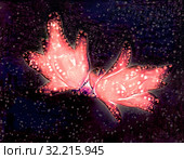 Decembrist flower. Cactus Schlumbergera truncata. Стоковая иллюстрация, иллюстратор Парушин Евгений / Фотобанк Лори