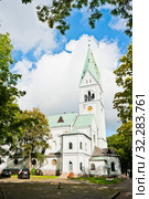 Кирха памяти королевы Луизы (Калининградский областной театр кукол). Проспект Победы, 1. Калининград. Россия (2019 год). Редакционное фото, фотограф E. O. / Фотобанк Лори