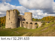 Koporye fortress (2019 год). Стоковое фото, фотограф Юлия Бабкина / Фотобанк Лори