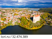 Aerial view of Plumlov (2019 год). Стоковое фото, фотограф Яков Филимонов / Фотобанк Лори