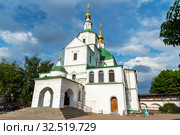 Храм Святых отцов семи Вселенских соборов.  Данилов монастырь. Москва (2019 год). Редакционное фото, фотограф Александр Щепин / Фотобанк Лори