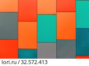 Wall from multi-colored panels background. Стоковое фото, фотограф Акиньшин Владимир / Фотобанк Лори