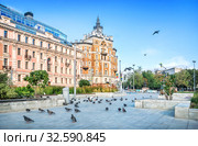 Москва. Страховое общество "Россия". The building of the Insurance Company Russia (2019 год). Стоковое фото, фотограф Baturina Yuliya / Фотобанк Лори