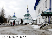 Храм в честь преподобных отцев в Синае и Раифе избиенных. Раифский Богородицкий мужской монастырь. Татарстан (2018 год). Редакционное фото, фотограф stargal / Фотобанк Лори