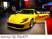 Ferrari 812 Superfast (2019 год). Редакционное фото, фотограф Art Konovalov / Фотобанк Лори
