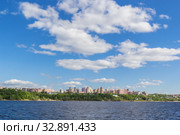 New microdistricts of Samara on the Volga, Russia (2019 год). Стоковое фото, фотограф Дмитрий Тищенко / Фотобанк Лори