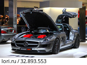 Mercedes-Benz SLS AMG Brabus 700 (2013 год). Редакционное фото, фотограф Art Konovalov / Фотобанк Лори