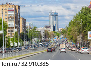 Highway in Samara on a working day (2019 год). Редакционное фото, фотограф Дмитрий Тищенко / Фотобанк Лори