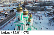 Храм Максима Исповедника. Краснотурьинск. Свердловская область. Россия. Стоковое видео, видеограф Евгений Ткачёв / Фотобанк Лори