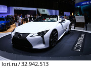 Lexus LC Convertible (2019 год). Редакционное фото, фотограф Art Konovalov / Фотобанк Лори