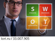 SWOT technique concept for business. Стоковое фото, фотограф Elnur / Фотобанк Лори