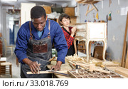 Portrait of male and female restorers. Стоковое фото, фотограф Яков Филимонов / Фотобанк Лори