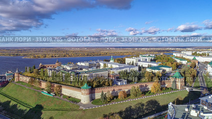 Нижегородский кремль,  Нижний новгород (2018 год). Редакционное фото, фотограф Геннадий Соловьев / Фотобанк Лори