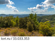 View from Olymbos, the highest peak of the island of Cyprus. (2019 год). Стоковое фото, фотограф Володина Ольга / Фотобанк Лори