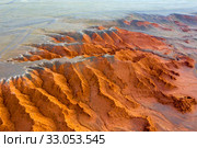 Bayanzag cliffs at sunset in Mongolia. Стоковое фото, фотограф Михаил Коханчиков / Фотобанк Лори