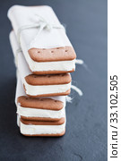Ice cream biscuits. Стоковое фото, фотограф Elina Manninen / PantherMedia / Фотобанк Лори