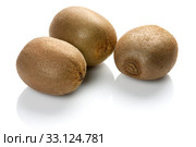 Kiwi fruit isolated on white background. Стоковое фото, фотограф Sergiy Artsaba / PantherMedia / Фотобанк Лори