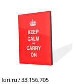 keep calm and carry on. Стоковое фото, фотограф Piotr Stryjewski / PantherMedia / Фотобанк Лори