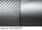 Background texture of shiny cylindrical metal surface. Стоковое фото, фотограф EugeneSergeev / Фотобанк Лори
