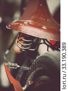 Motorcycle suspension. Стоковое фото, фотограф Mihai Barbu / PantherMedia / Фотобанк Лори