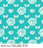 Seamless pattern vintage rose. Стоковое фото, фотограф Elena Kozyreva / PantherMedia / Фотобанк Лори