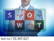 SWOT technique concept for business. Стоковое фото, фотограф Elnur / Фотобанк Лори