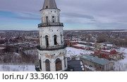 Невьянская наклонная башня. Вид сверху. Невьянск. Свердловская область. Россия. Стоковое видео, видеограф Евгений Ткачёв / Фотобанк Лори
