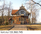 Здание информационного центра национального парка "Куршская коса". Литва (2012 год). Редакционное фото, фотограф Ирина Борсученко / Фотобанк Лори
