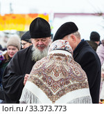 Иеромонах Владимир (в миру Василий Бирюков) - настоятель кафедрального Преображенского храма города Бердска. Город Бердск, Новосибирская область, Западная Сибирь, Россия (2020 год). Редакционное фото, фотограф Евгений Мухортов / Фотобанк Лори