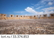 The roof of the Kolossi Castle surrounded by the battlements. Kolossi. Cyprus (2018 год). Стоковое фото, фотограф Сергей Пристяжнюк (Serg Zastavkin) / Фотобанк Лори