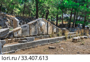 Ancient Greek city Priene on the western coast of Turkey (2019 год). Стоковое фото, фотограф Sergii Zarev / Фотобанк Лори