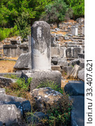 Ancient Greek city Priene on the western coast of Turkey (2019 год). Стоковое фото, фотограф Sergii Zarev / Фотобанк Лори