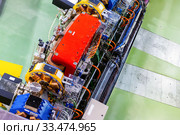 Synchrotron accelerator tunnel in synchrotron building. Стоковое фото, фотограф Яков Филимонов / Фотобанк Лори