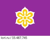 Флаг префектуры Киото. Япония. Стоковая иллюстрация, иллюстратор Владимир Макеев / Фотобанк Лори
