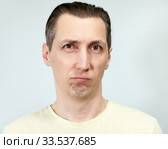 Портрет обескураженного мужчины. Стоковое фото, фотограф Кекяляйнен Андрей / Фотобанк Лори
